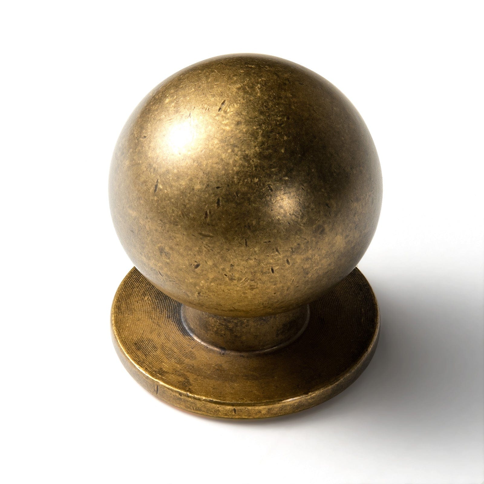 Goo-Ki Antique Brass / Round Knob Plus Mid-Century Modern Arch Cabinet Pulls Antique Brass Kitchen Hardware 6 Pack
