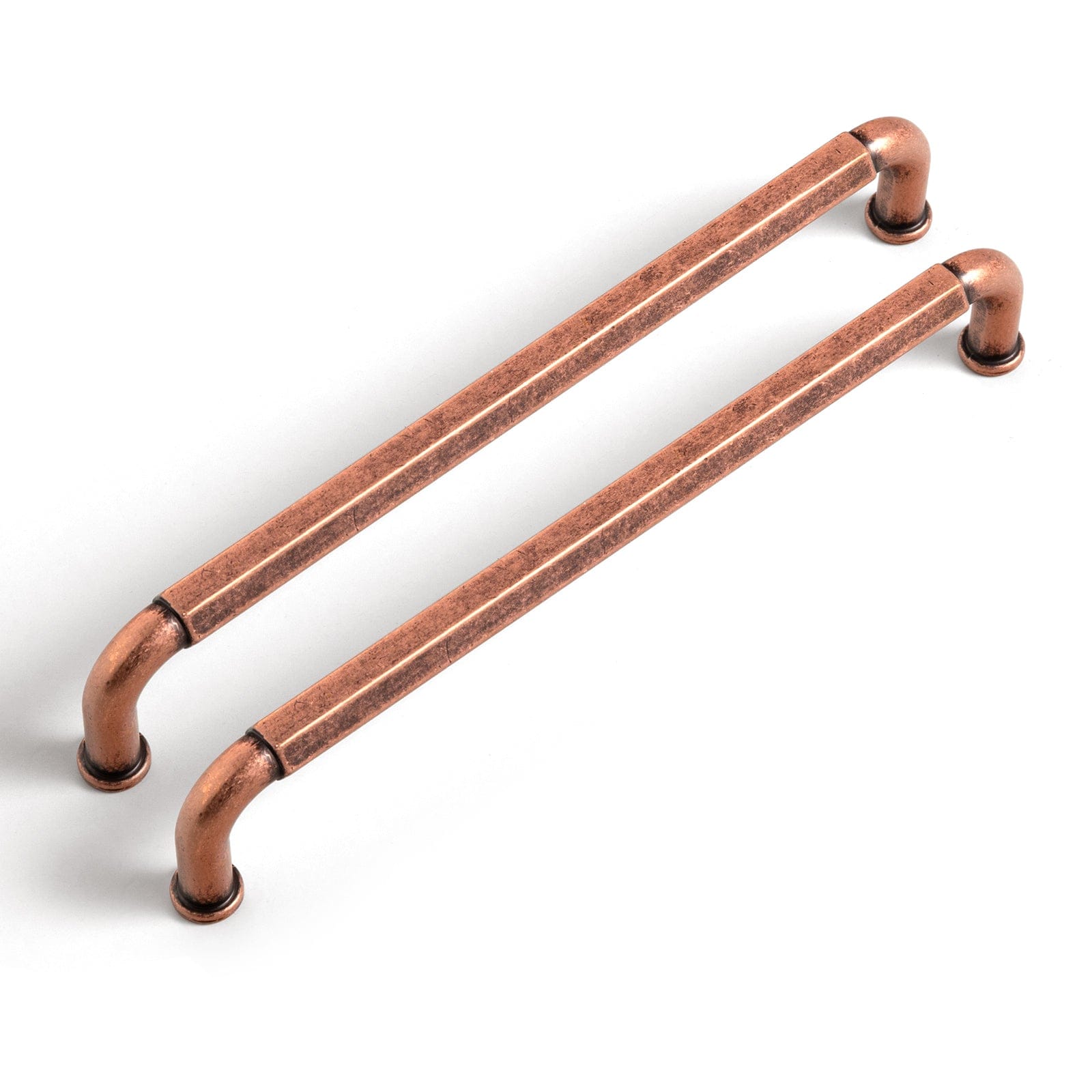 Goo-Ki Antique Copper / 6.3'' Hole center Antique Brass Cabinet Pulls Affordable Luxury Vintage Drawer Knobs for Kitchen 6 Pack