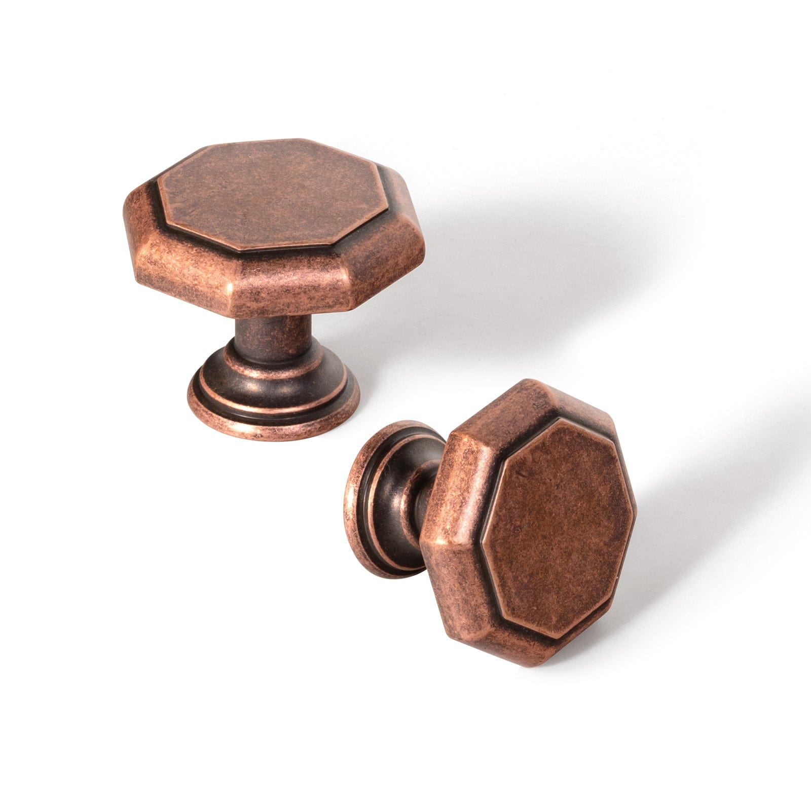 Goo-Ki Antique Copper / Knob Antique Brass Cabinet Pulls Affordable Luxury Vintage Drawer Knobs for Kitchen 6 Pack