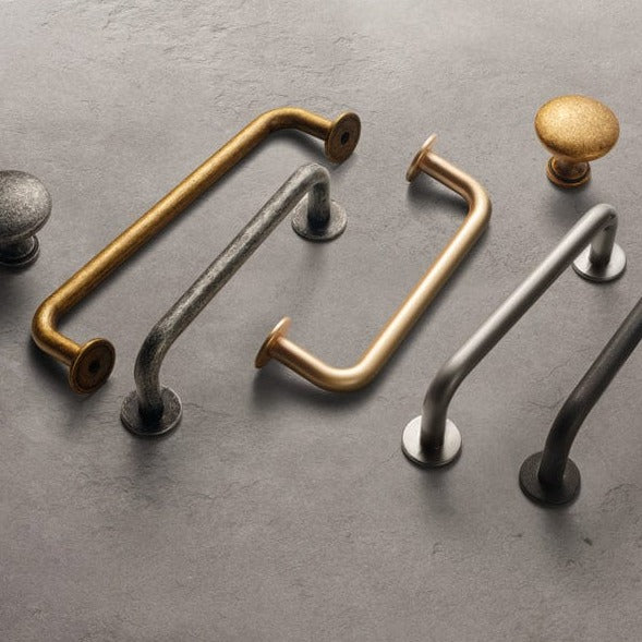 Goo-Ki Antique Drawer Pulls Solid Retro Bar Pull Furniture Hardware for Kitchen 6 Pack
