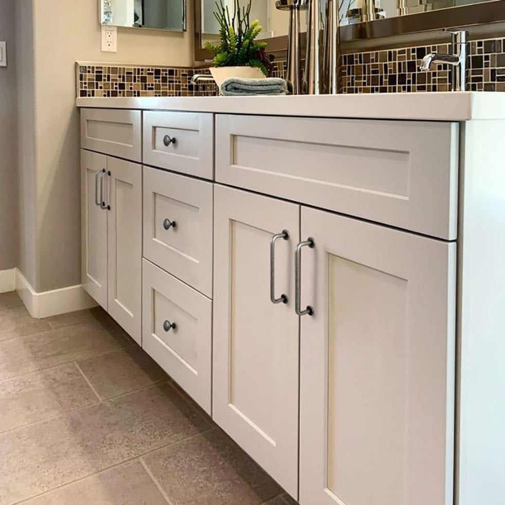 Goo-Ki Antique Drawer Pulls Solid Retro Bar Pull Furniture Hardware for Kitchen 6 Pack