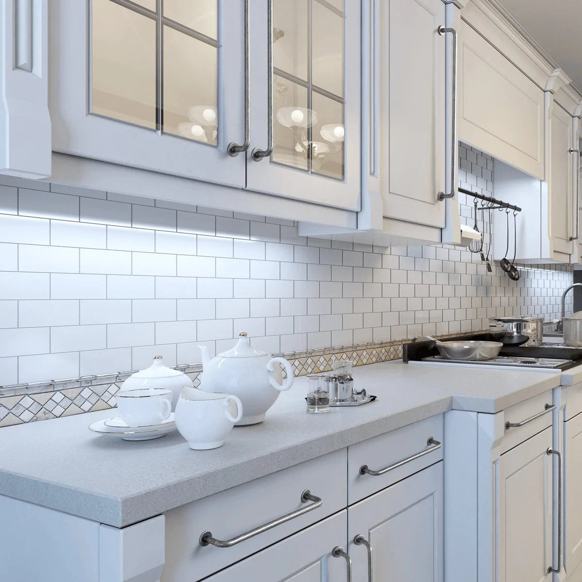 Goo-Ki Antique Drawer Pulls Solid Retro Bar Pull Furniture Hardware for Kitchen 6 Pack