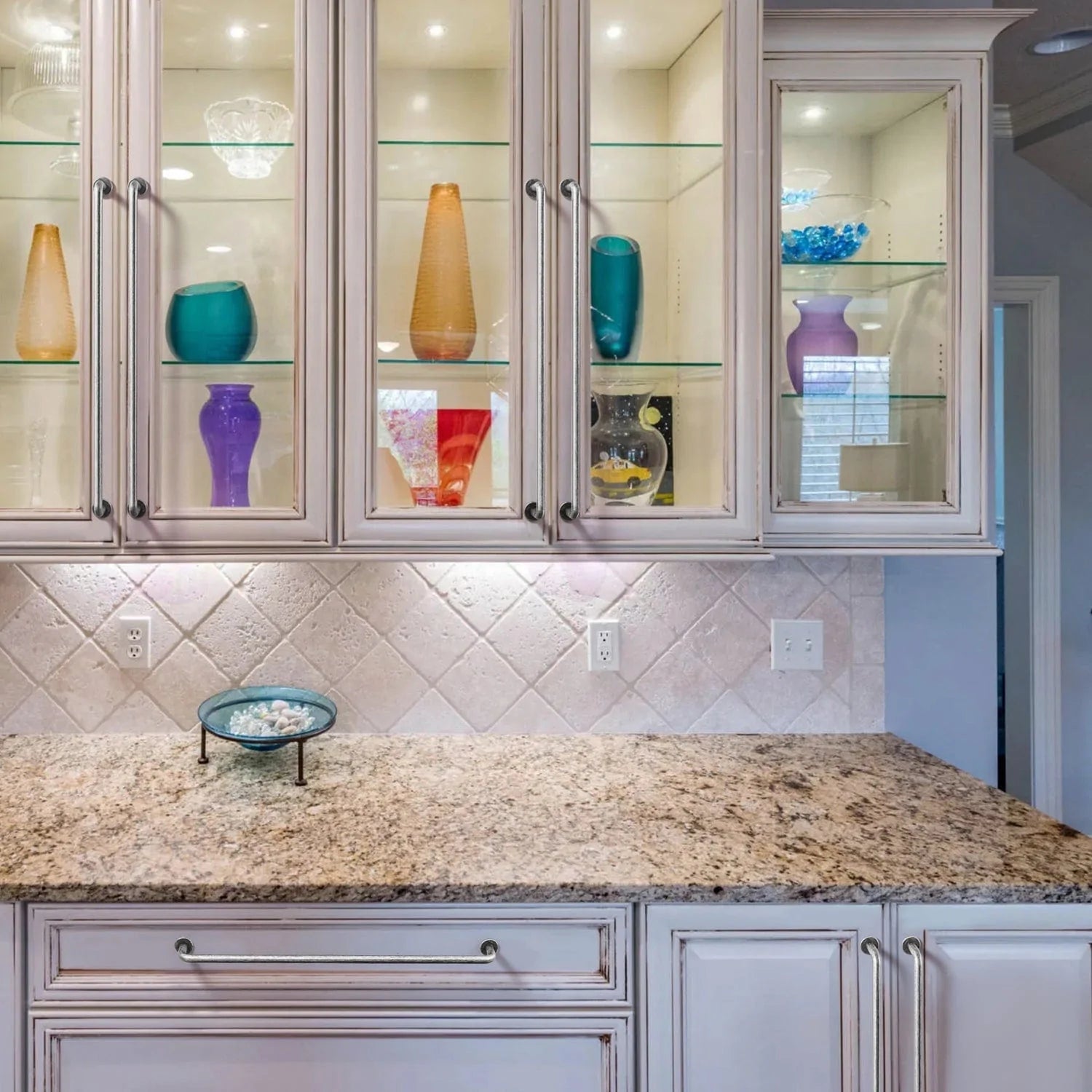 Goo-Ki Antique Drawer Pulls Solid Retro Bar Pull Furniture Hardware for Kitchen 6 Pack