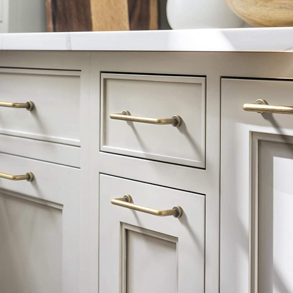 Goo-Ki Antique Rustic Vintage Cabinet Bar Pulls Decorative Drawer Handles 6 Pack