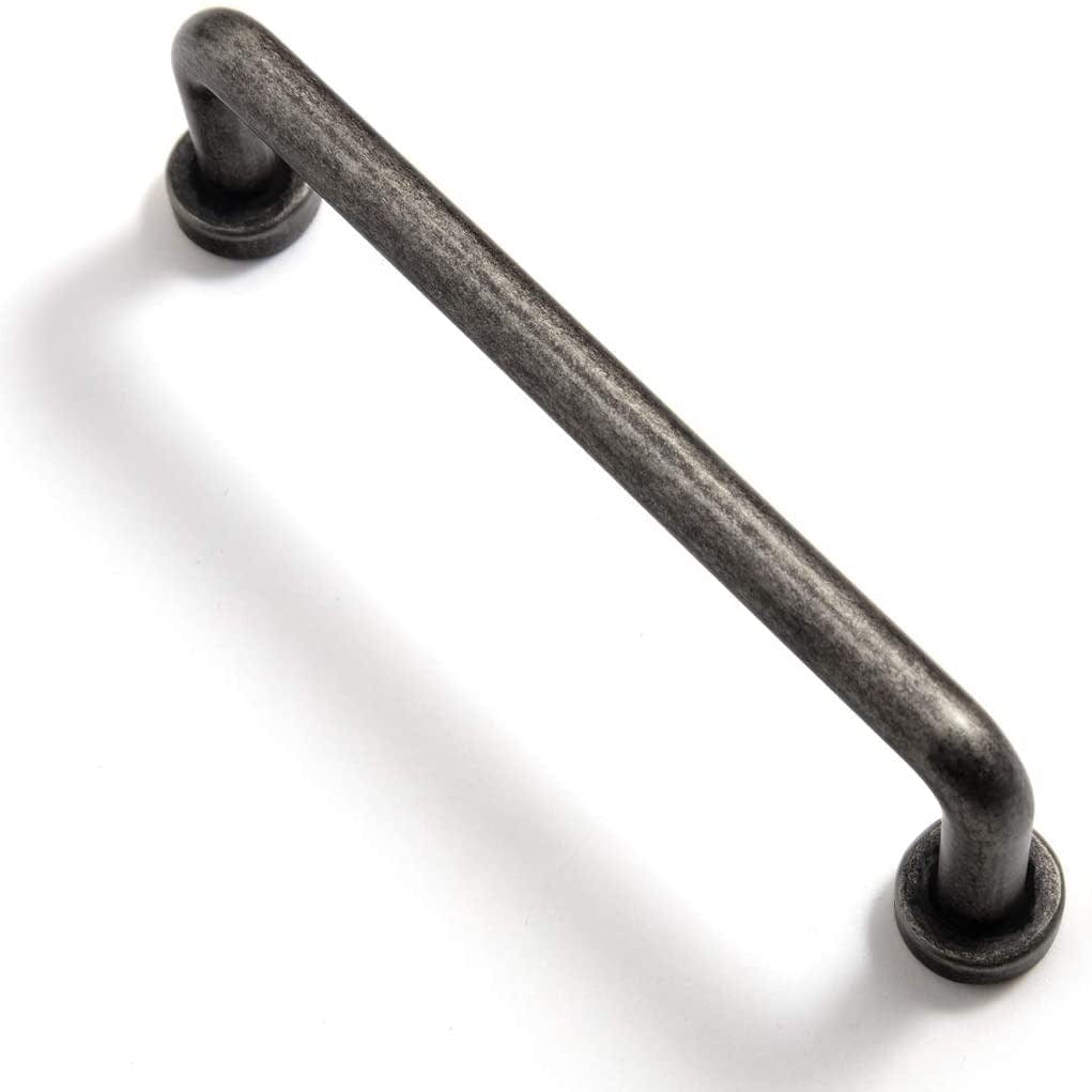 Goo-Ki Antique Silver / 3.78'' Hole Center Antique Rustic Vintage Cabinet Bar Pulls Decorative Drawer Handles 6 Pack