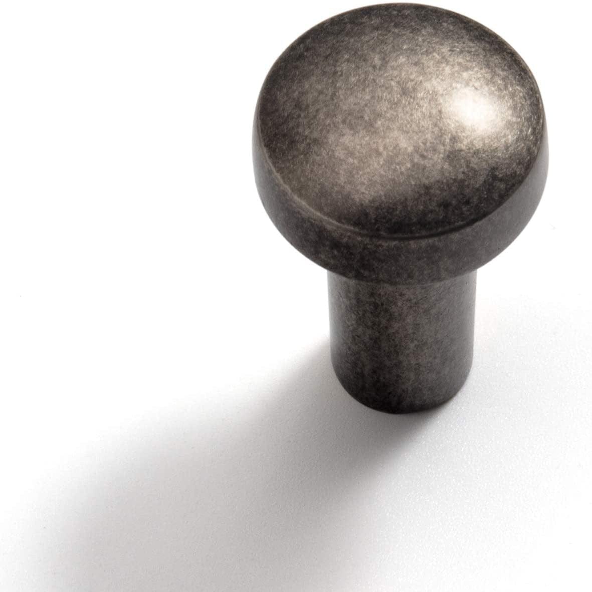 Goo-Ki Antique Silver / Knob Antique Rustic Vintage Cabinet Bar Pulls Decorative Drawer Handles 6 Pack
