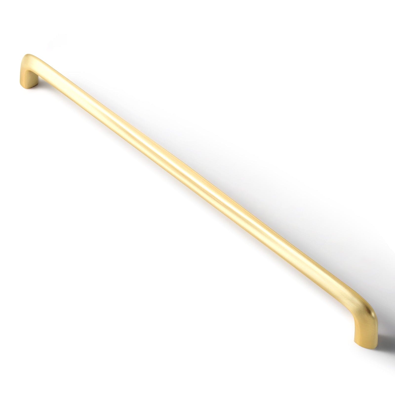 Goo-Ki Brushed Brass / 12.6'' Hole Center Vintage Brass Cabinet Bar Pulls Classic Hardware for Antique Cabinets 6 Pack