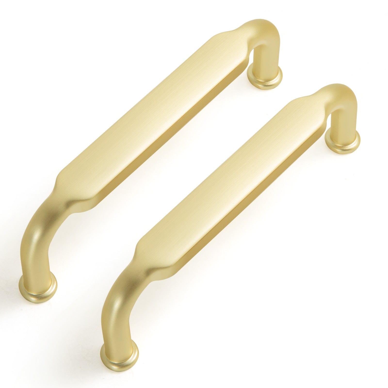 Goo-Ki Brushed Brass / 3.78'' Hole center / 6 PCS Distressed Antique Brass Cabinet Pulls American Style Drawer Pulls Retro Furniture Knob