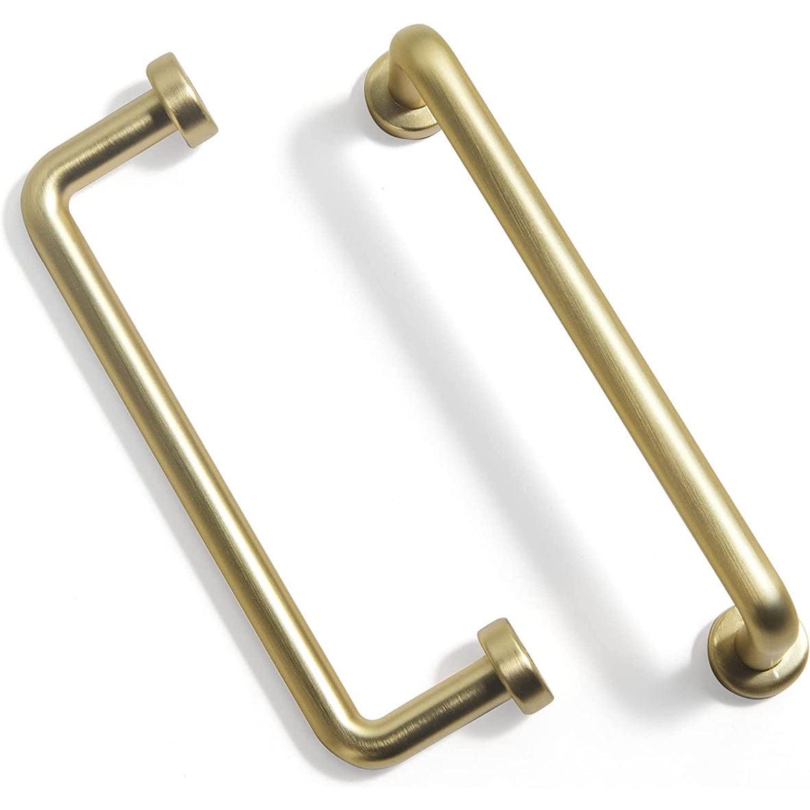 Goo-Ki Brushed Brass / 3.78'' Hole Center Antique Rustic Vintage Cabinet Bar Pulls Decorative Drawer Handles 6 Pack
