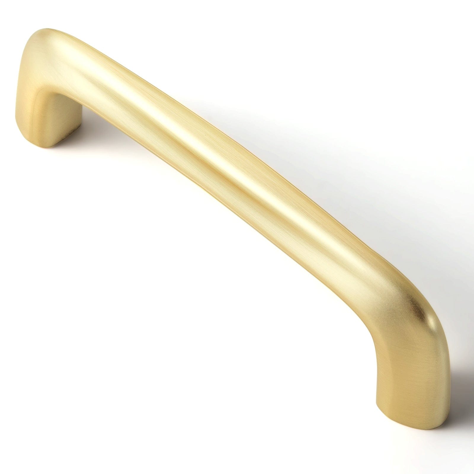 Goo-Ki Brushed Brass / 3.78'' Hole Center Vintage Brass Cabinet Bar Pulls Classic Hardware for Antique Cabinets 6 Pack