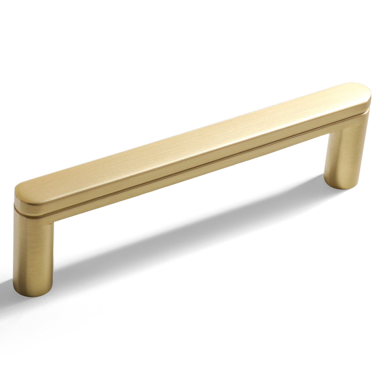 Goo-Ki Brushed Brass / 3.78'' Hole Center Vintage Carved Cabinet Pulls Antique Brass Kitchen Hardware 6 Pack
