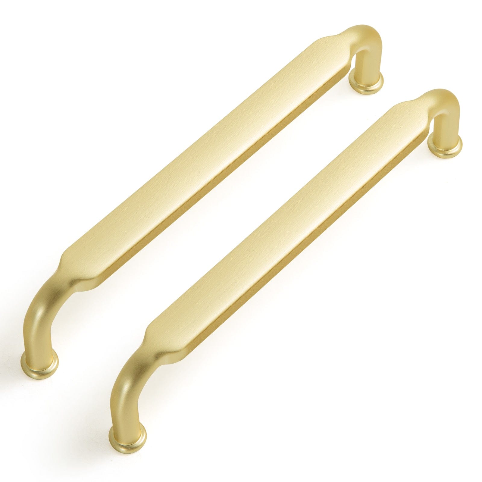 Goo-Ki Brushed Brass / 5'' Hole center / 6 PCS Distressed Antique Brass Cabinet Pulls American Style Drawer Pulls Retro Furniture Knob