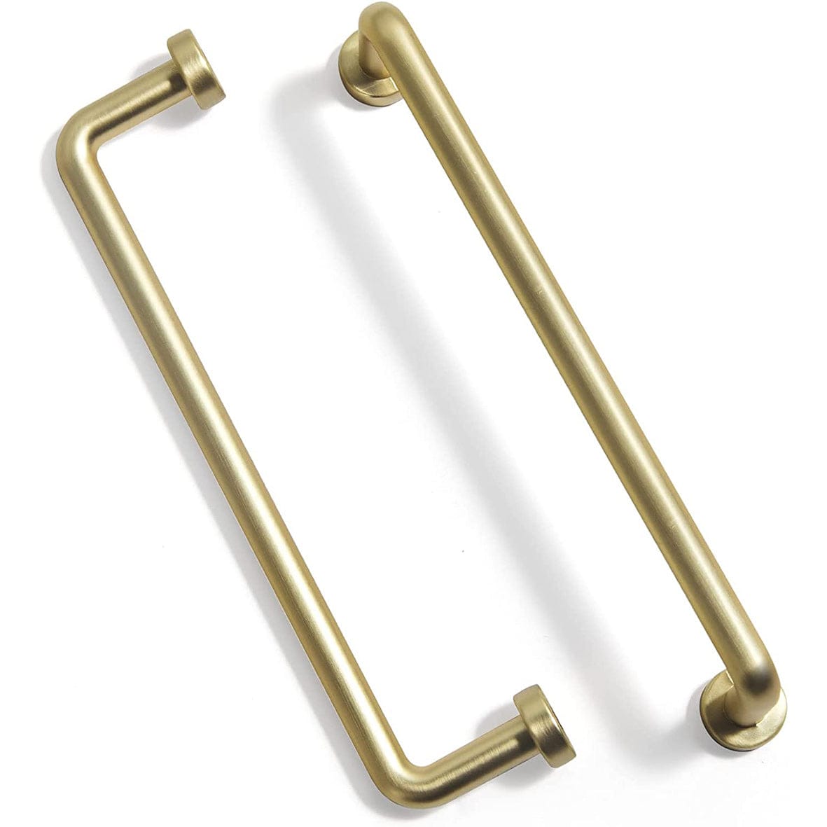 Goo-Ki Brushed Brass / 5''Hole Center Antique Rustic Vintage Cabinet Bar Pulls Decorative Drawer Handles 6 Pack