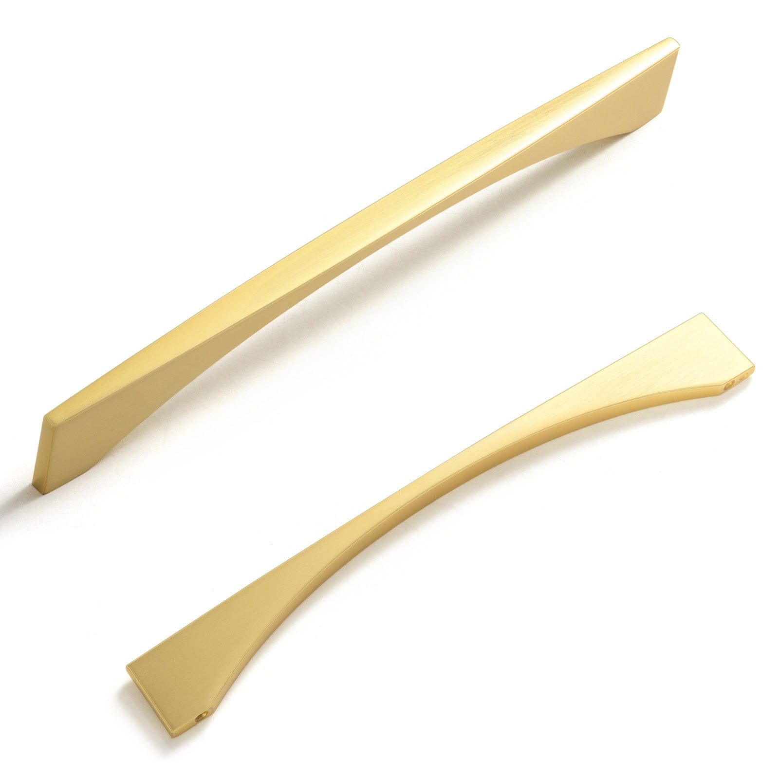 Goo-Ki Brushed Brass / 7.6'' Hole center Stylish Modern Cabinet Pull Wardrobe Knobs for Bedroom 6 Pack