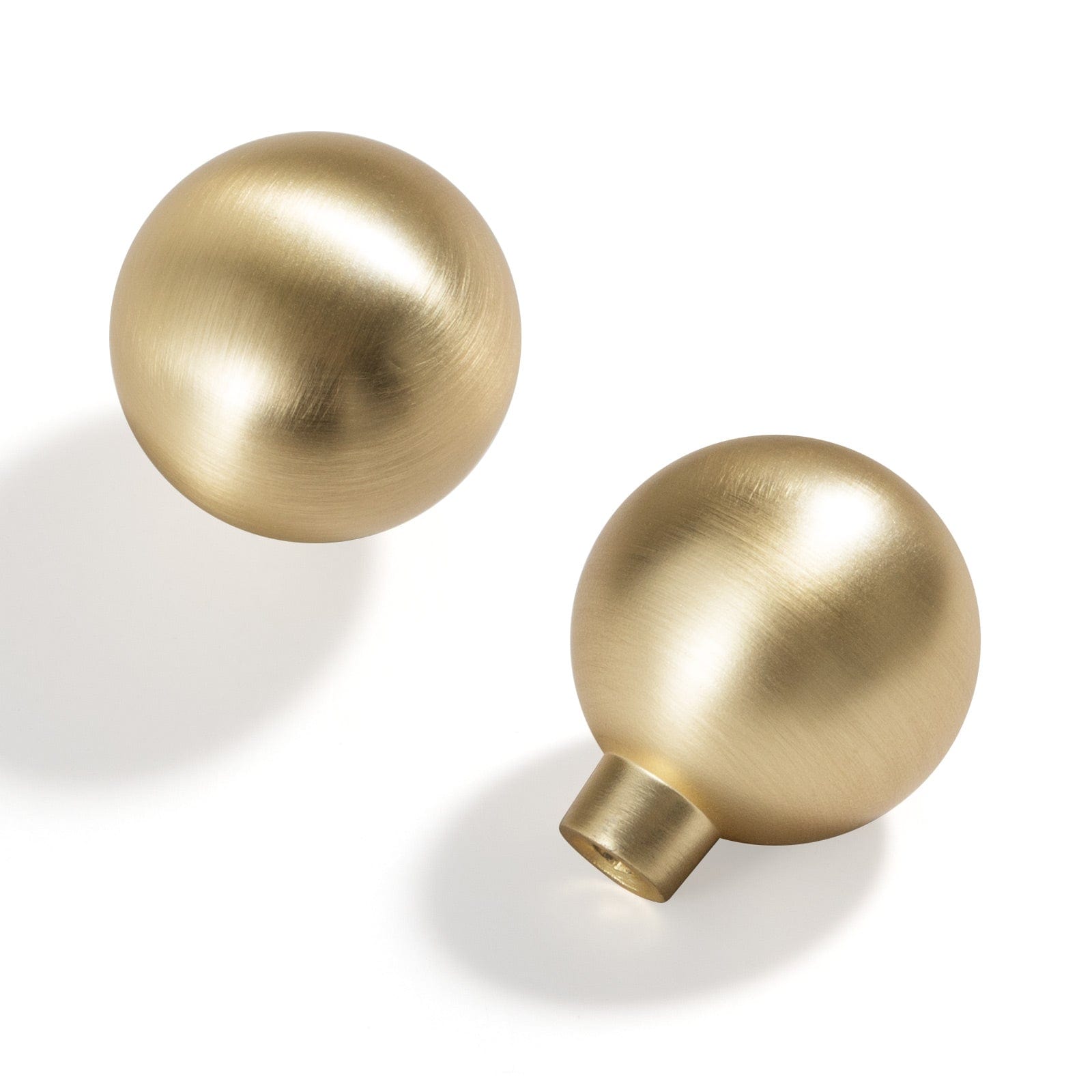 Goo-Ki Brushed Brass / Knob Modern Cabinet Pull Luxurious Drawer Wardrobe Pulls Kitchen 6 Pack