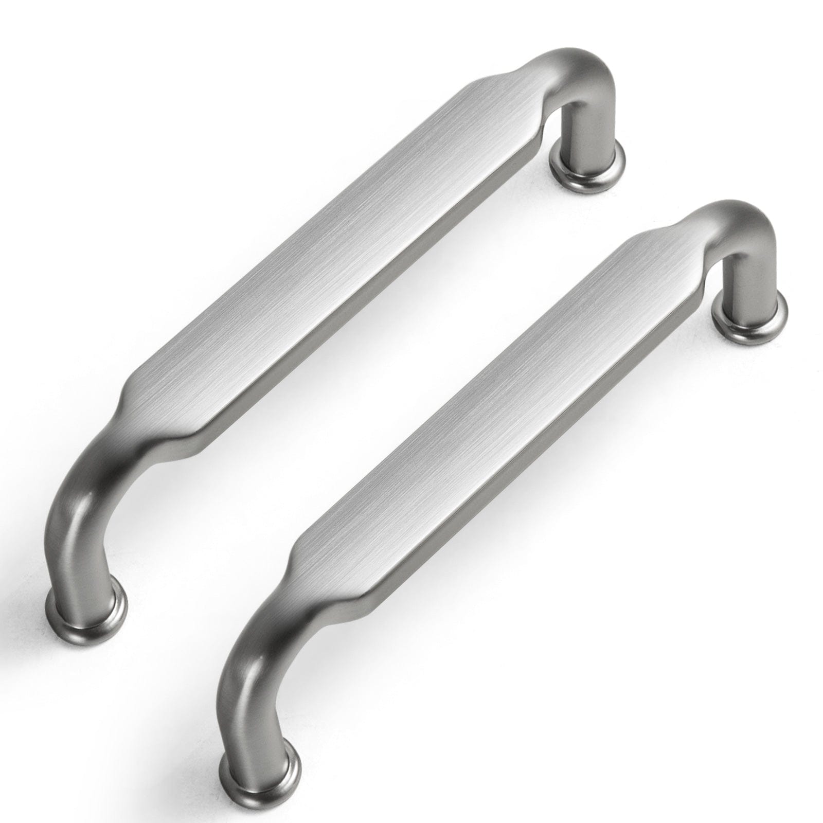 Goo-Ki Brushed Nickel / 3.78'' Hole center / 6 PCS Distressed Antique Brass Cabinet Pulls American Style Drawer Pulls Retro Furniture Knob