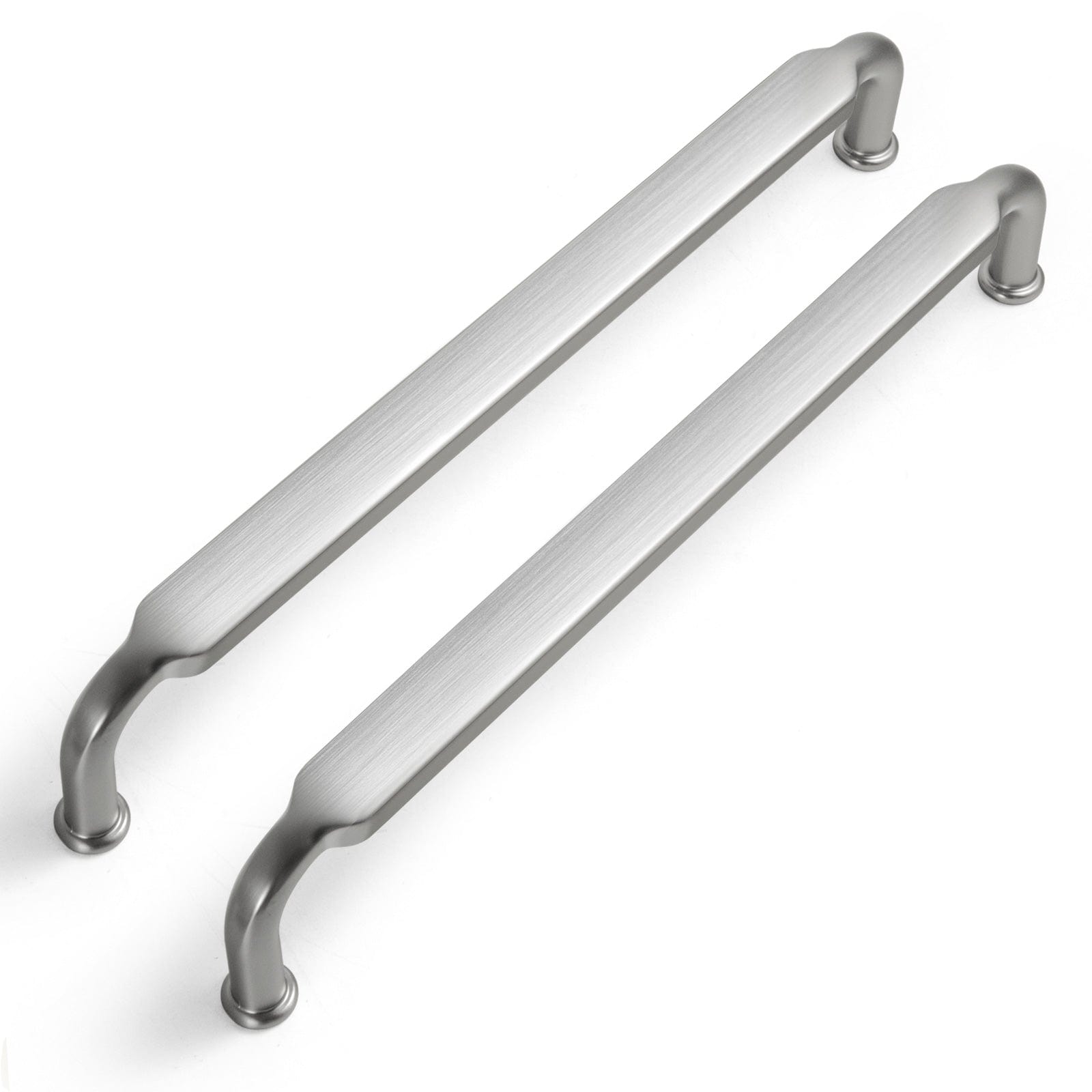 Goo-Ki Brushed Nickel / 6.3'' Hole center / 6 PCS Distressed Antique Brass Cabinet Pulls American Style Drawer Pulls Retro Furniture Knob