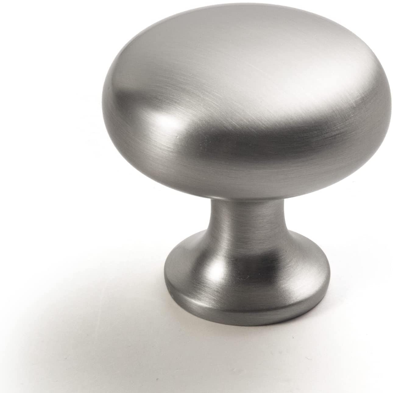 Goo-Ki Brushed Nickel / Knob Stylish Modern Cabinet Pull Wardrobe Knobs for Bedroom 6 Pack