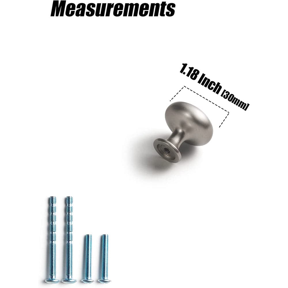 Goo-Ki Classic Dresser Knob Modern Minimalist Cabinet Knob Round Drawer Knobs 6 Pack