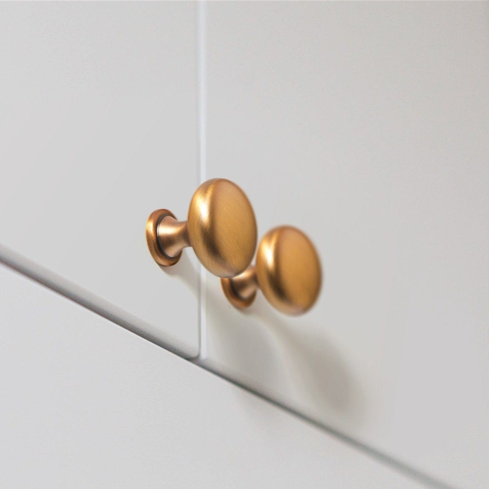 Goo-Ki Classic Dresser Knob Modern Minimalist Cabinet Knob Round Drawer Knobs 6 Pack