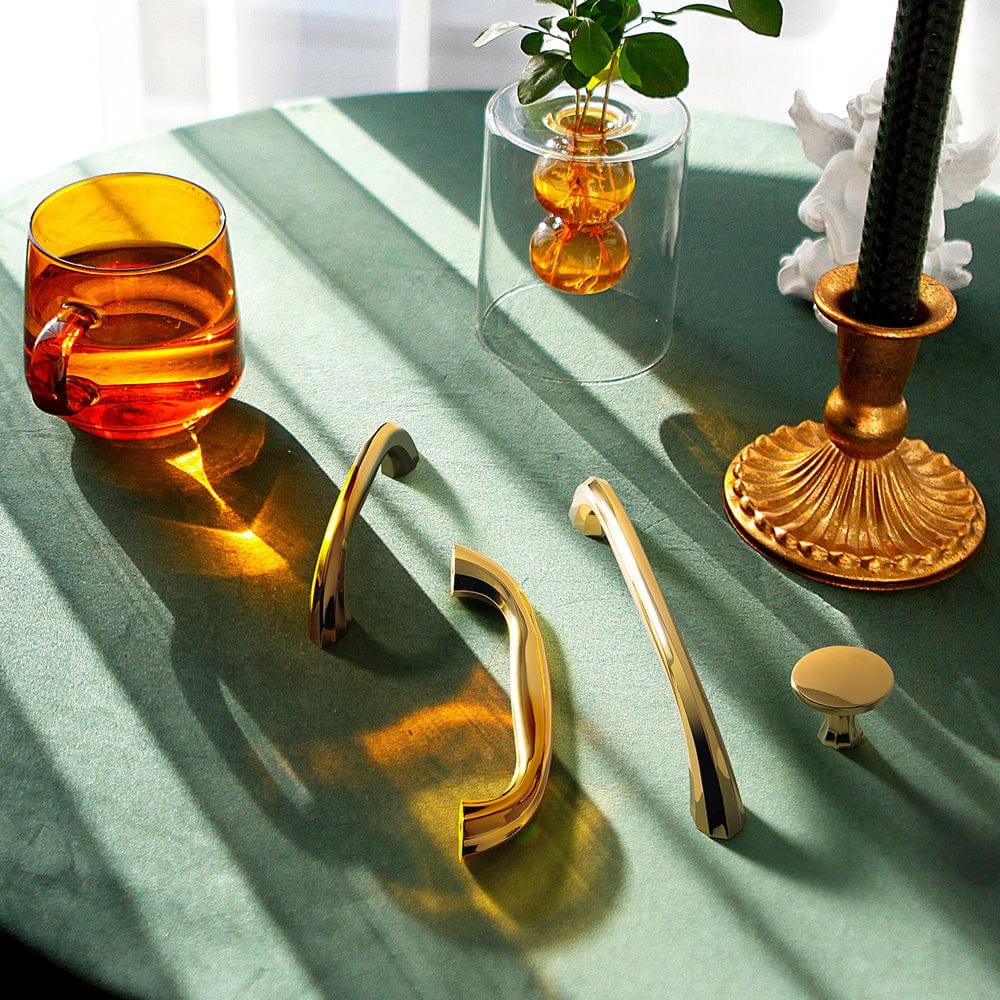 Goo-Ki Elegant Zinc Alloy Cabinet Handles Affordable Luxury Cabinet Pull Hardware 10 Pack