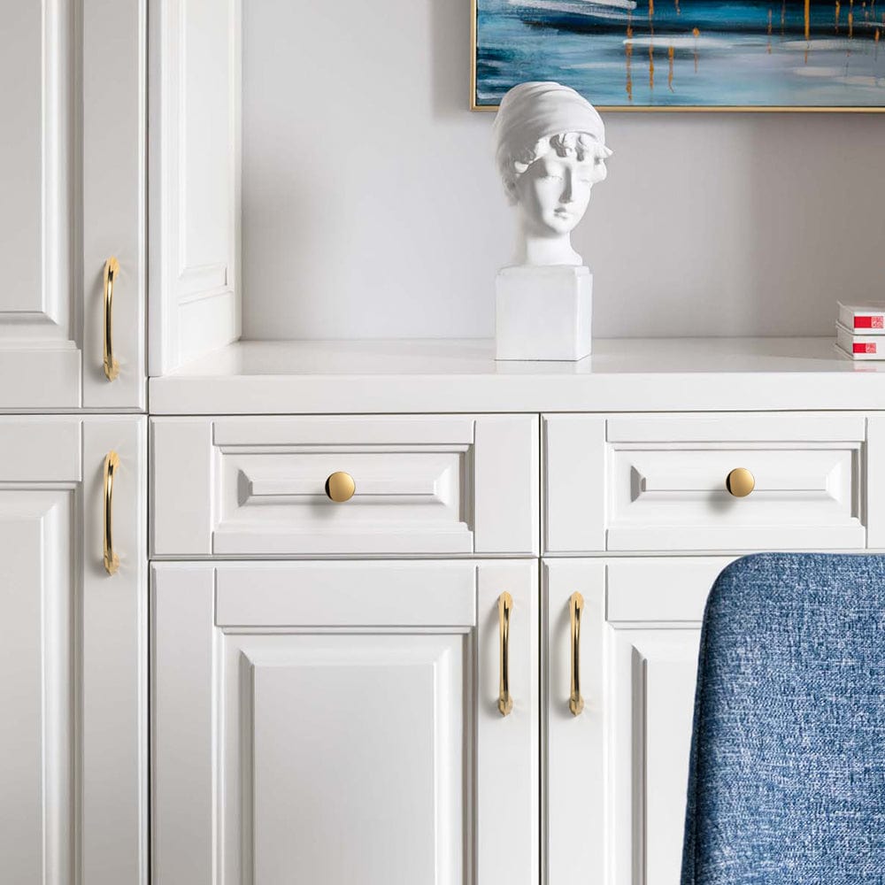 Goo-Ki Elegant Zinc Alloy Cabinet Handles Affordable Luxury Cabinet Pull Hardware 10 Pack