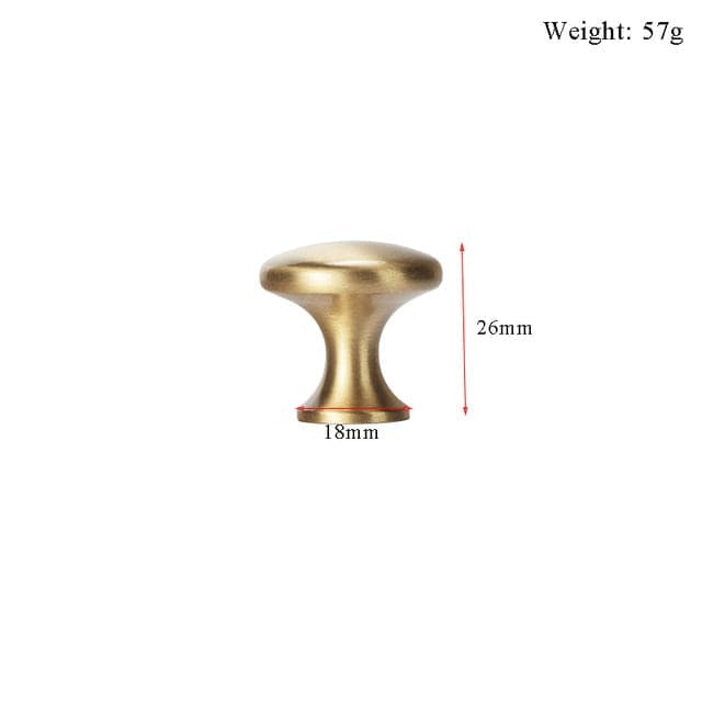 Goo-Ki LT29 Nordic Copper Cabinet Handles Brass Drawer Wardrobe Pulls 6 Pack