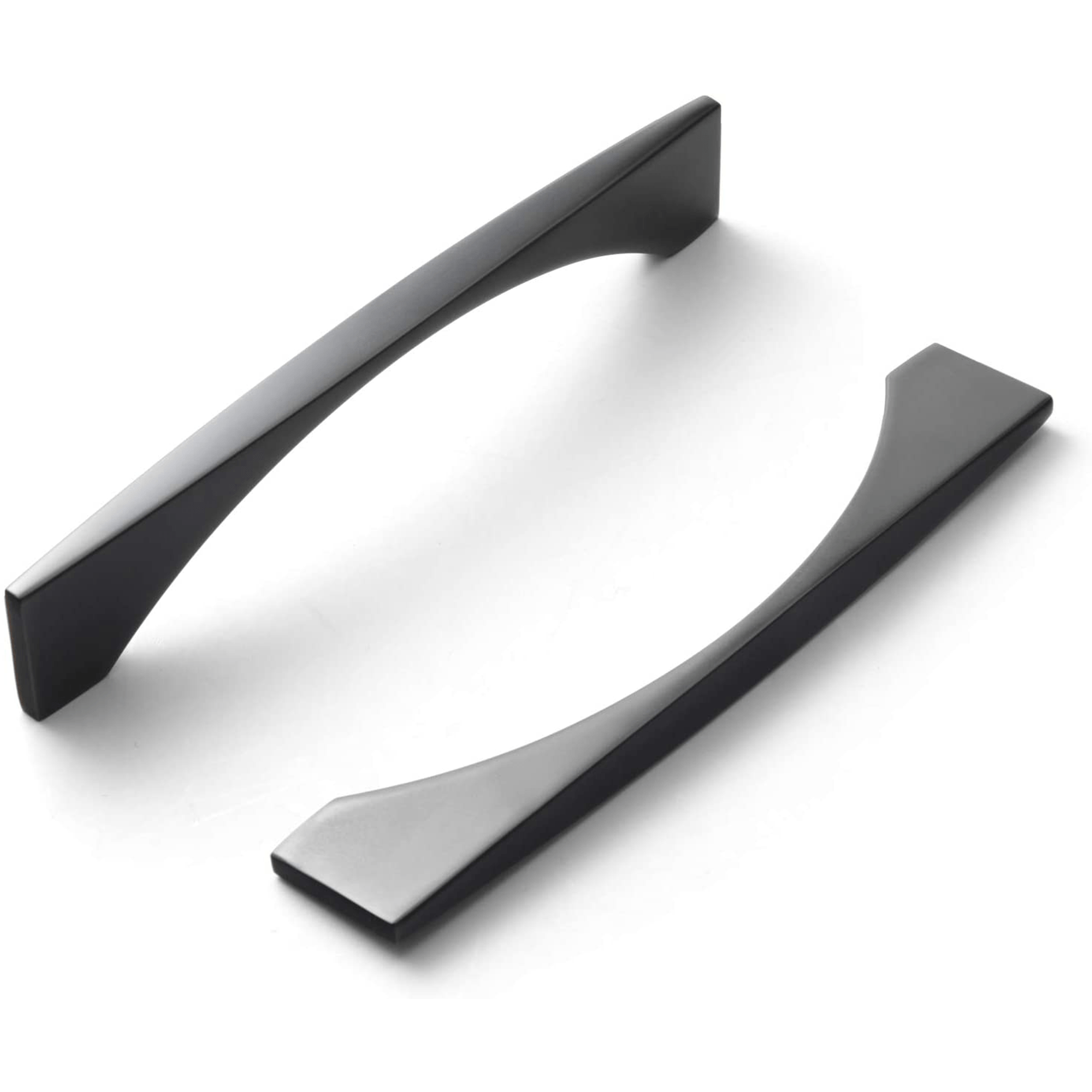 Goo-Ki Matte Black / 5'' Hole center Stylish Modern Cabinet Pull Wardrobe Knobs for Bedroom 6 Pack