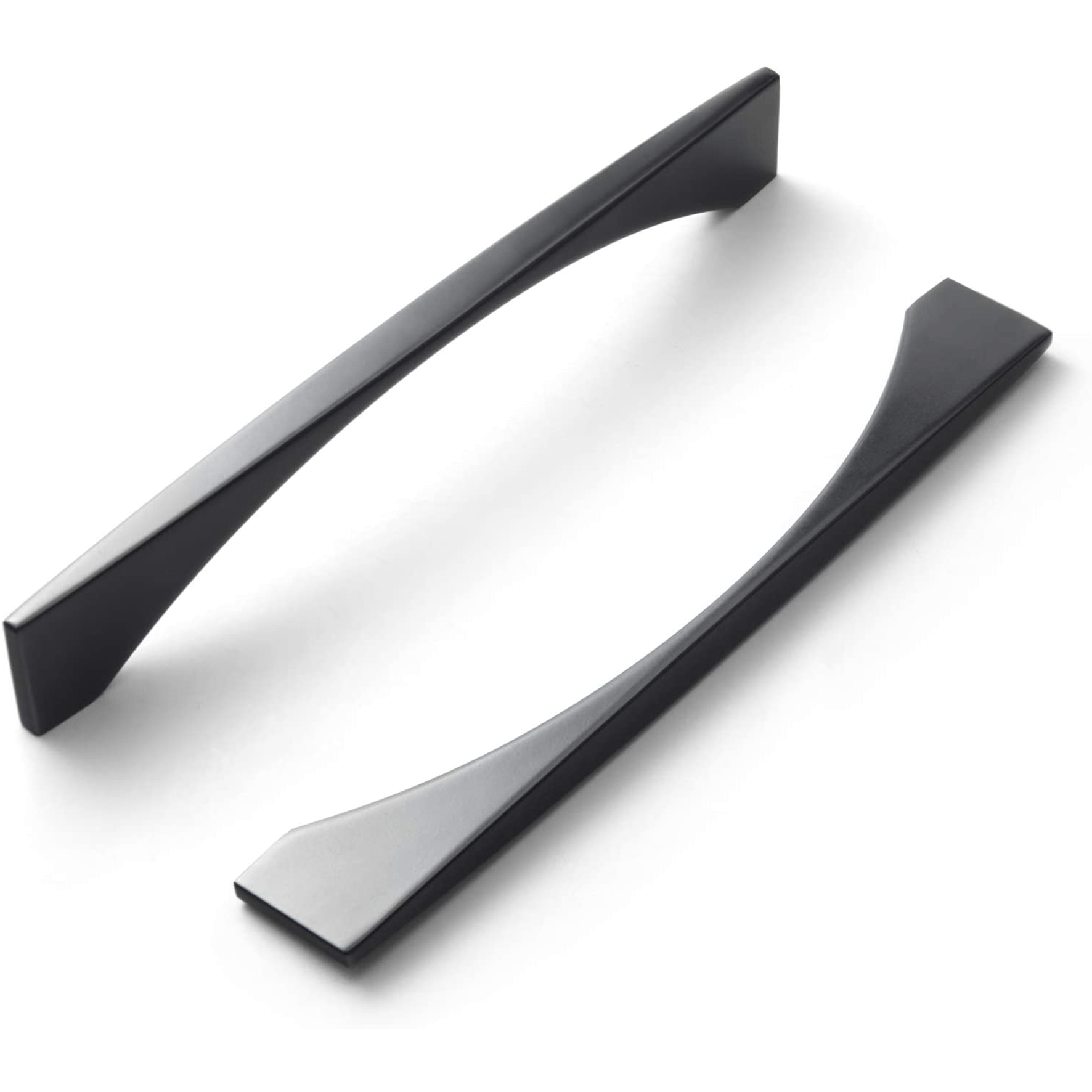 Goo-Ki Matte Black / 6.3'' Hole center Stylish Modern Cabinet Pull Wardrobe Knobs for Bedroom 6 Pack