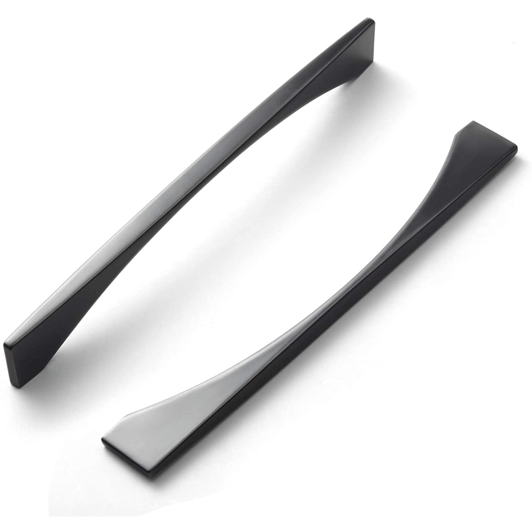 Goo-Ki Matte Black / 7.6'' Hole center Stylish Modern Cabinet Pull Wardrobe Knobs for Bedroom 6 Pack