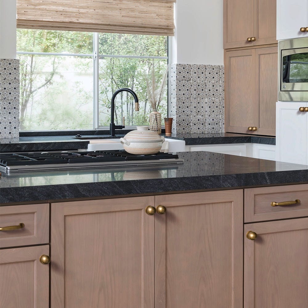 Goo-Ki Mid-Century Modern Arch Cabinet Pulls Antique Brass Kitchen Hardware 6 Pack