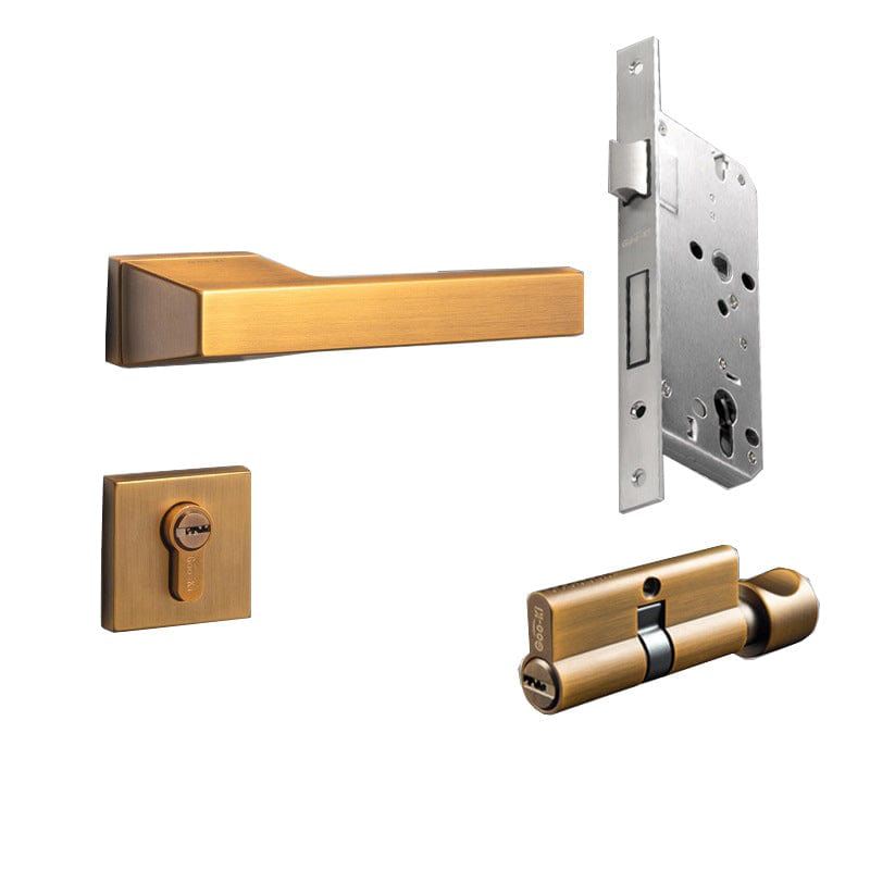 Goo-Ki Minimalist Mute Bedroom Interior Door Lock Anti-theft Furniture Hardware