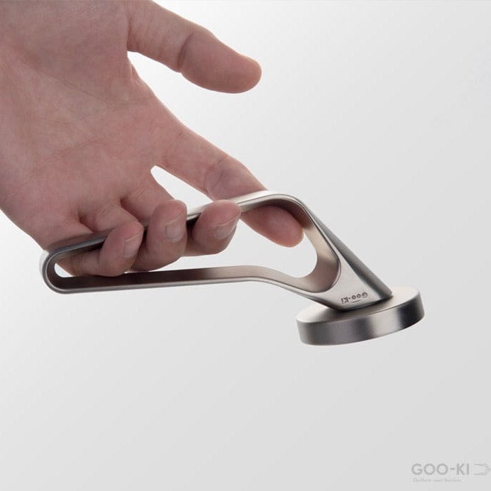 Goo-Ki Modern Brushed Nickel Hollow out Interior Door Lock Security Mute Lock Set