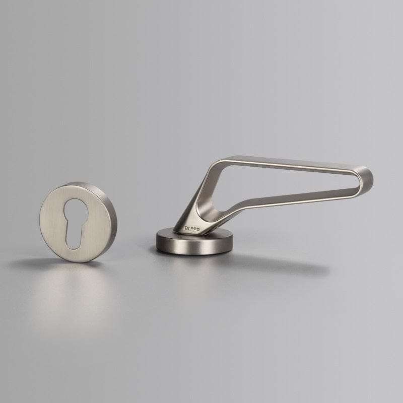 Goo-Ki Modern Brushed Nickel Hollow out Interior Door Lock Security Mute Lock Set