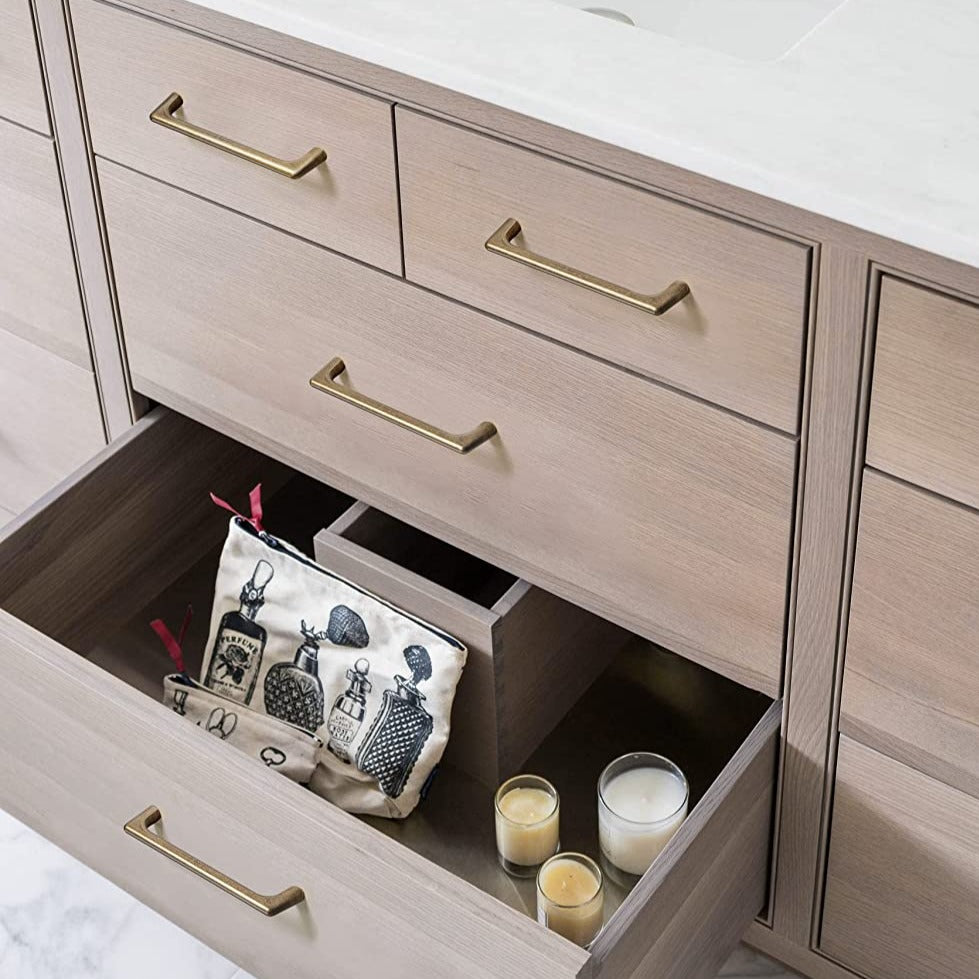 Goo-Ki Modern Cabinet Pull Luxurious Drawer Wardrobe Pulls Kitchen 6 Pack