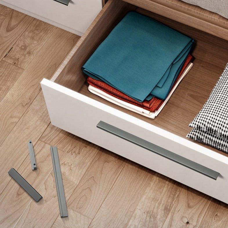 Goo-Ki Modern Drawer Handles Kitchen Cabinet Pulls Right Angle Finger Pulls 12 Pack