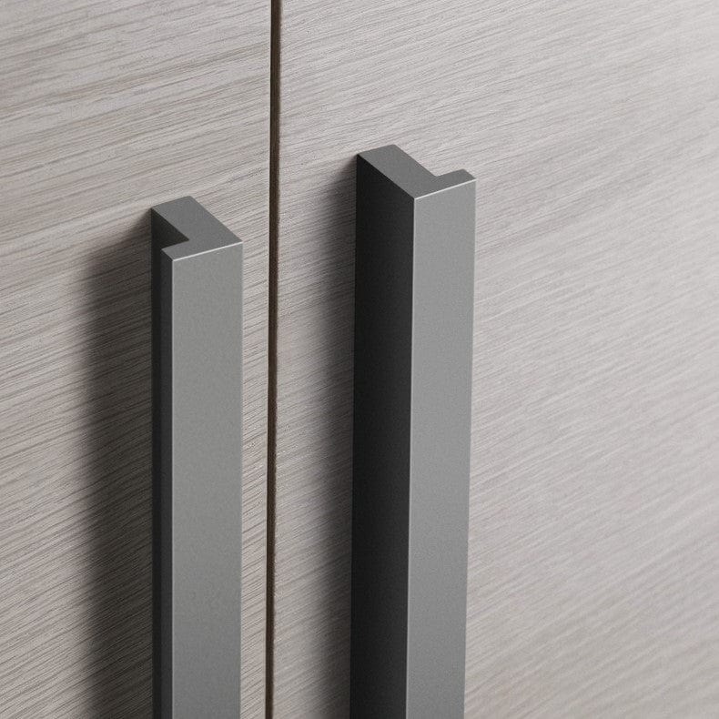 Goo-Ki Modern Drawer Handles Kitchen Cabinet Pulls Right Angle Finger Pulls 12 Pack