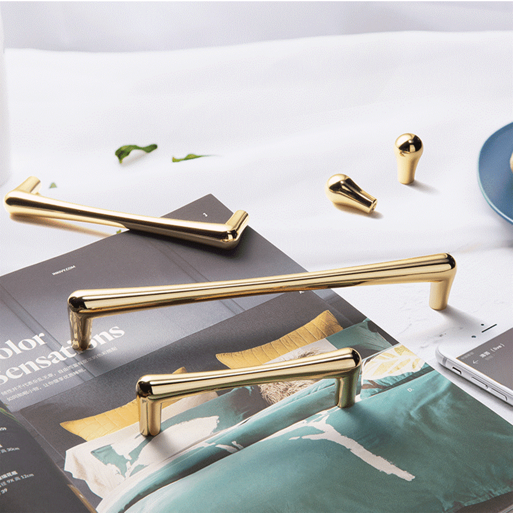 Goo-Ki Modern Minimalist Style Drawer Pulls Affordable Luxury Cabinet Pulls 6 Pack