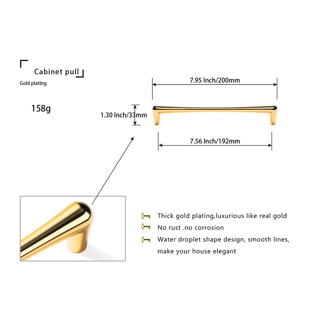 Goo-Ki Modern Minimalist Style Drawer Pulls Affordable Luxury Cabinet Pulls 6 Pack