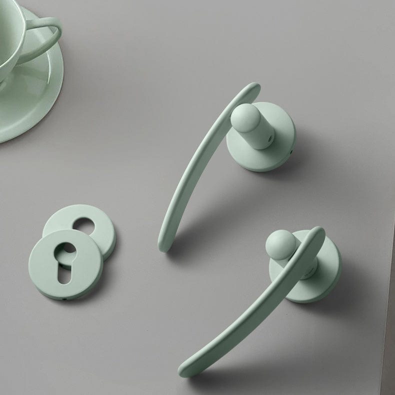 Goo-Ki Morandi Color Silent Door Lock Bedroom Interior Security Door Handle Lock