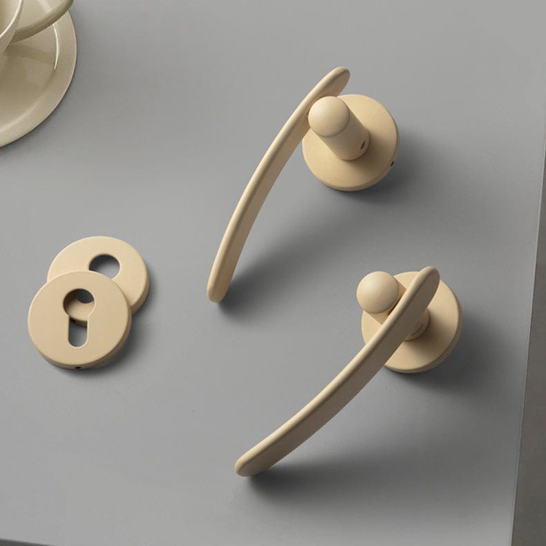 Goo-Ki Morandi Color Silent Door Lock Bedroom Interior Security Door Handle Lock