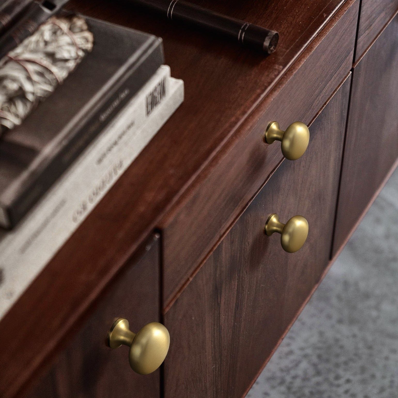 Goo-Ki Multi-colored Classic Dresser Knob Modern Minimalist Round Cabinet Knobs 6 Pack