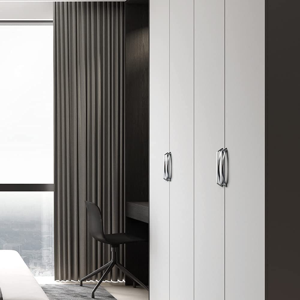 Goo-Ki No-fingerprint Wardrobe Pulls Modern Unique Hollow Knobs Cabinet Pulls 6 Pack
