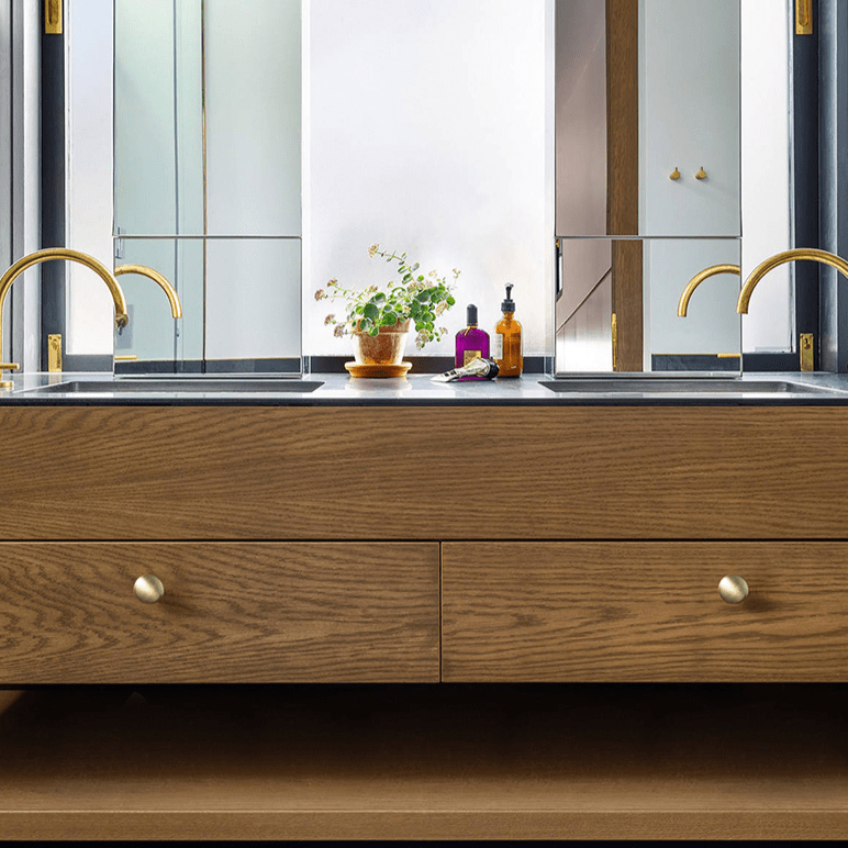 Goo-Ki Nordic Copper Cabinet Handles Brass Drawer Wardrobe Pulls 6 Pack