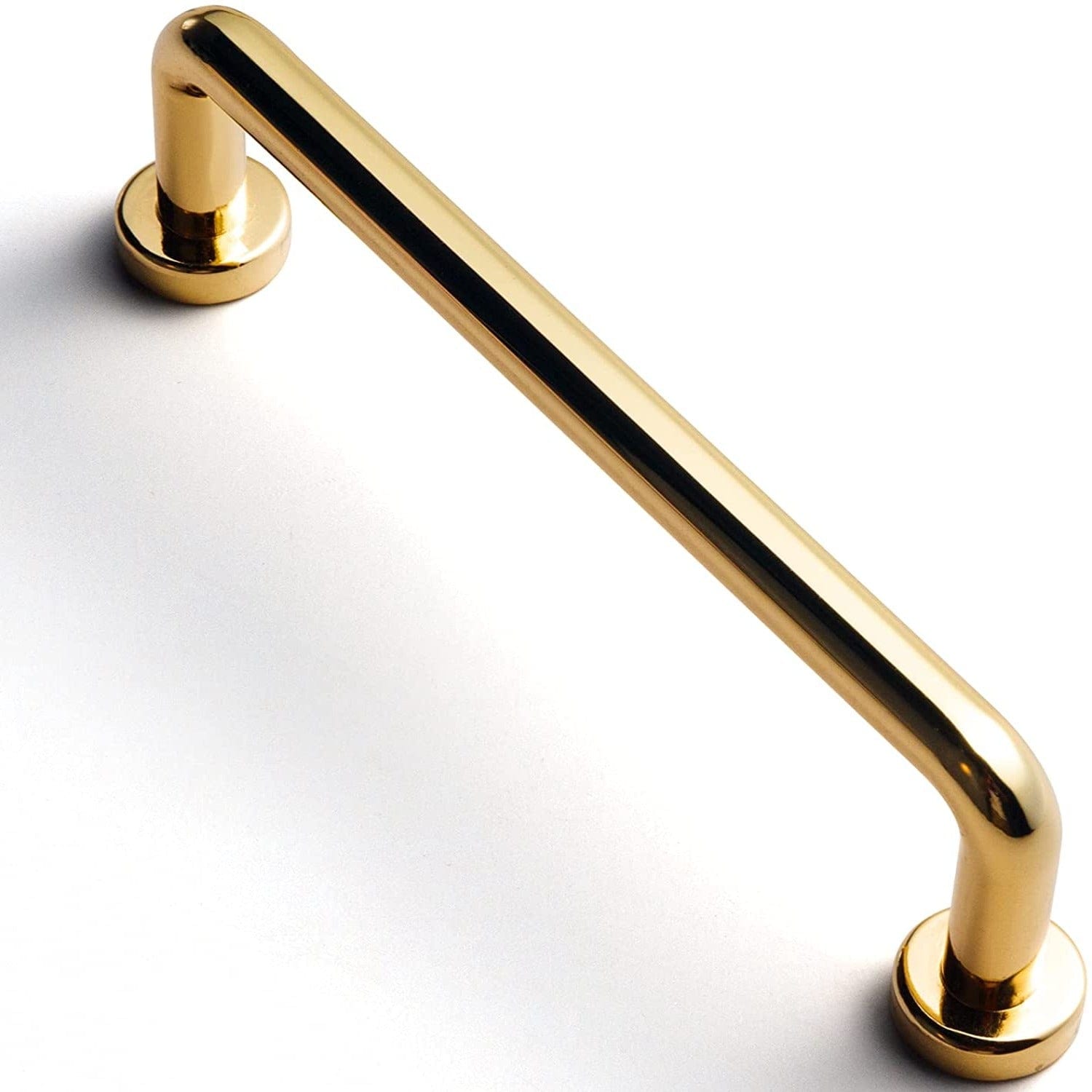 Goo-Ki Polished Gold / 3.78'' Hole Center Antique Rustic Vintage Cabinet Bar Pulls Decorative Drawer Handles 6 Pack