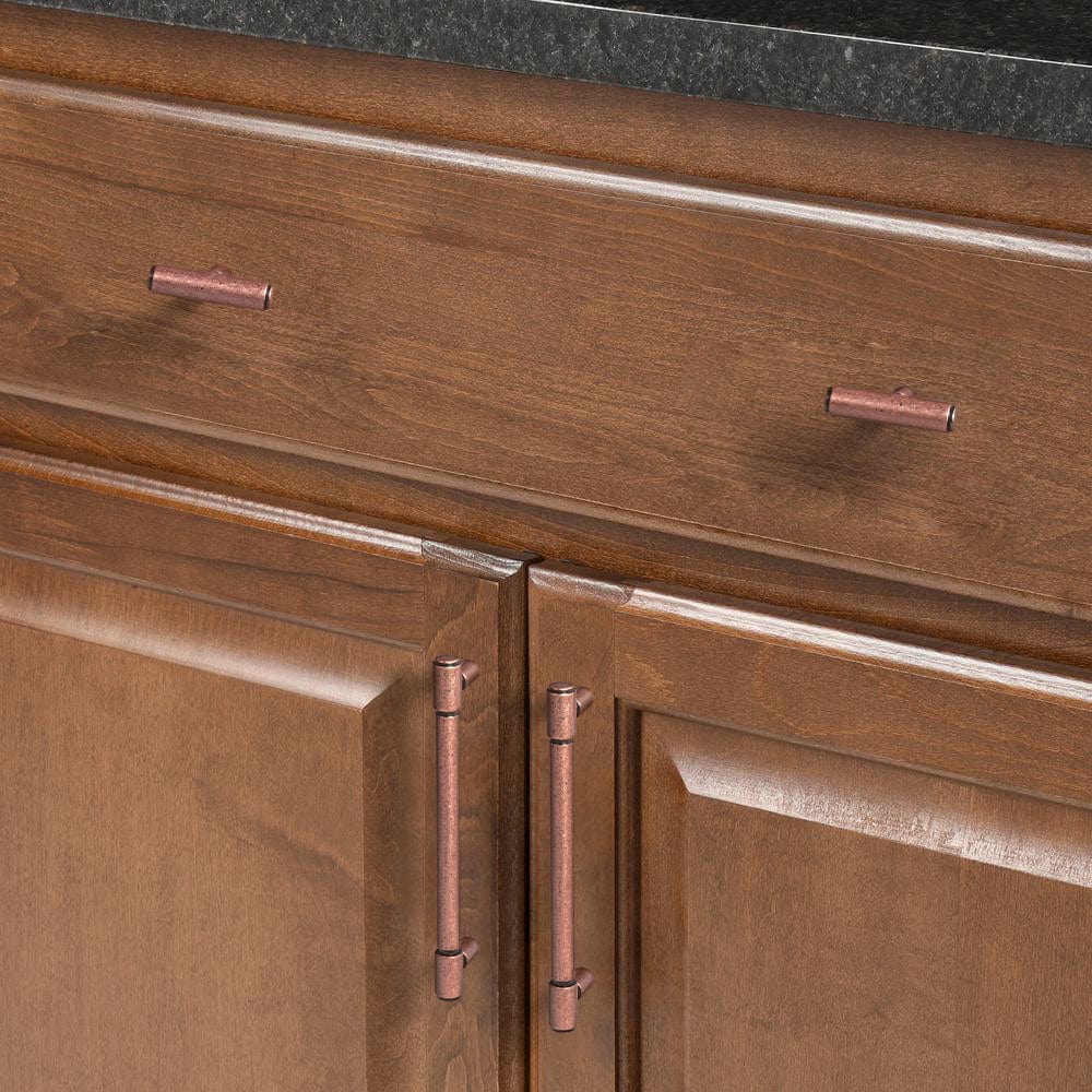 Goo-Ki Retro Bar Handle for Dresser Cupboard Vintage Bronze Ancient Pull 6 Pack