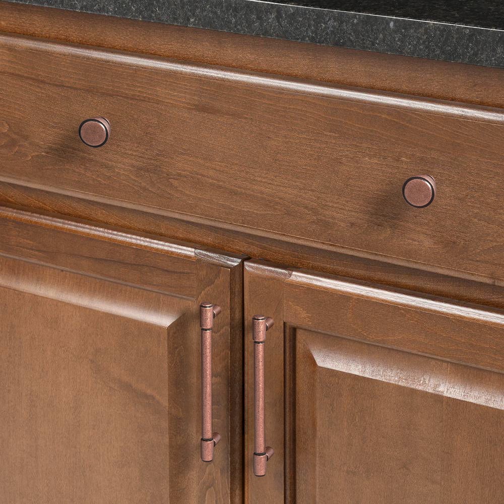 Goo-Ki Retro Bar Handle for Dresser Cupboard Vintage Bronze Ancient Pull 6 Pack