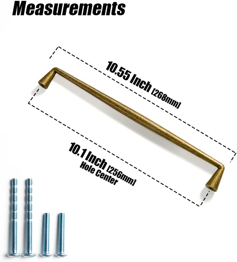 Goo-Ki Retro Durable Cabinet Pulls Luxurious Drawer Pulls for Bedroom Kitchen 6 Pack