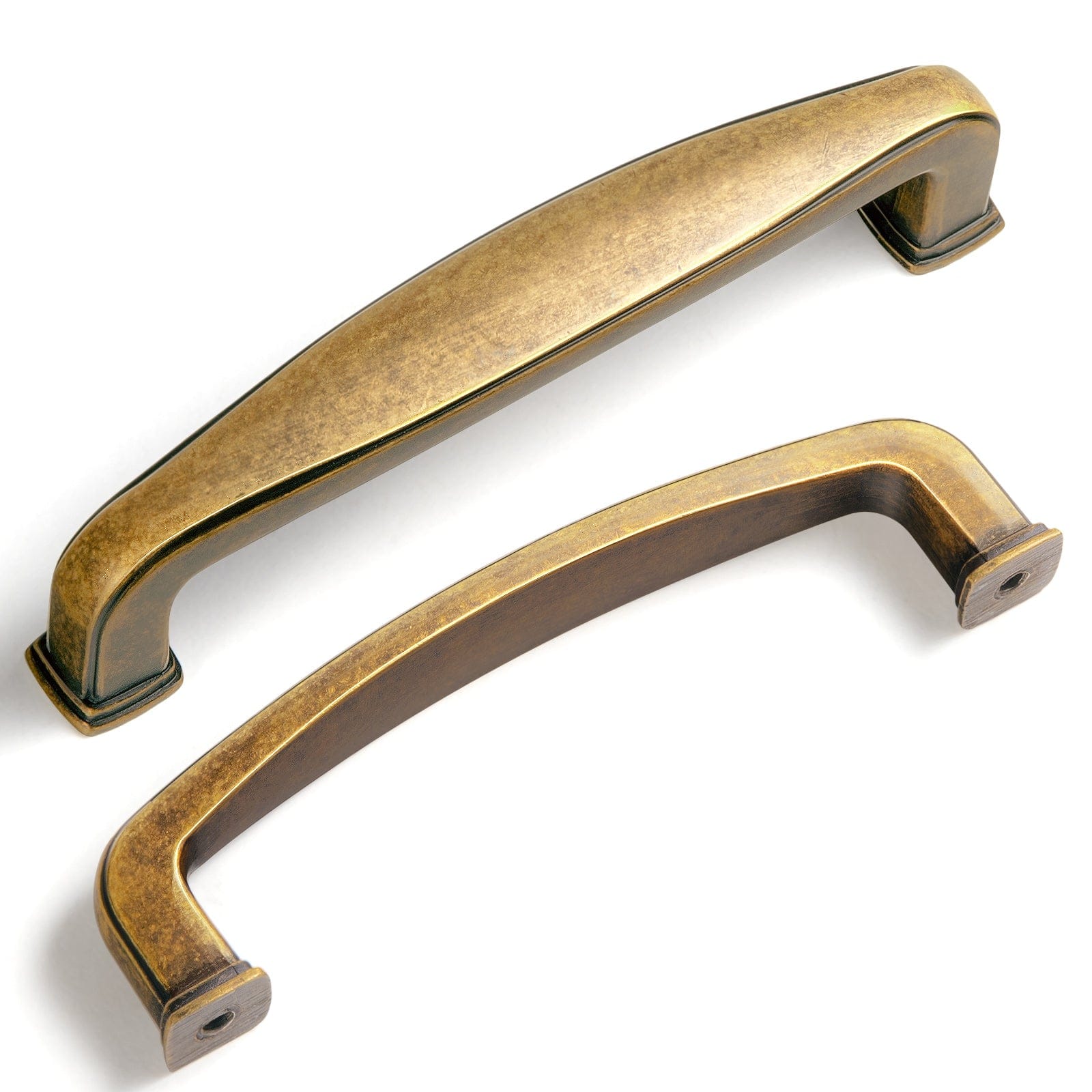 Goo-Ki Retro Vintage Antique Brass Cabinet Pulls Dresser Knob 6 Pack