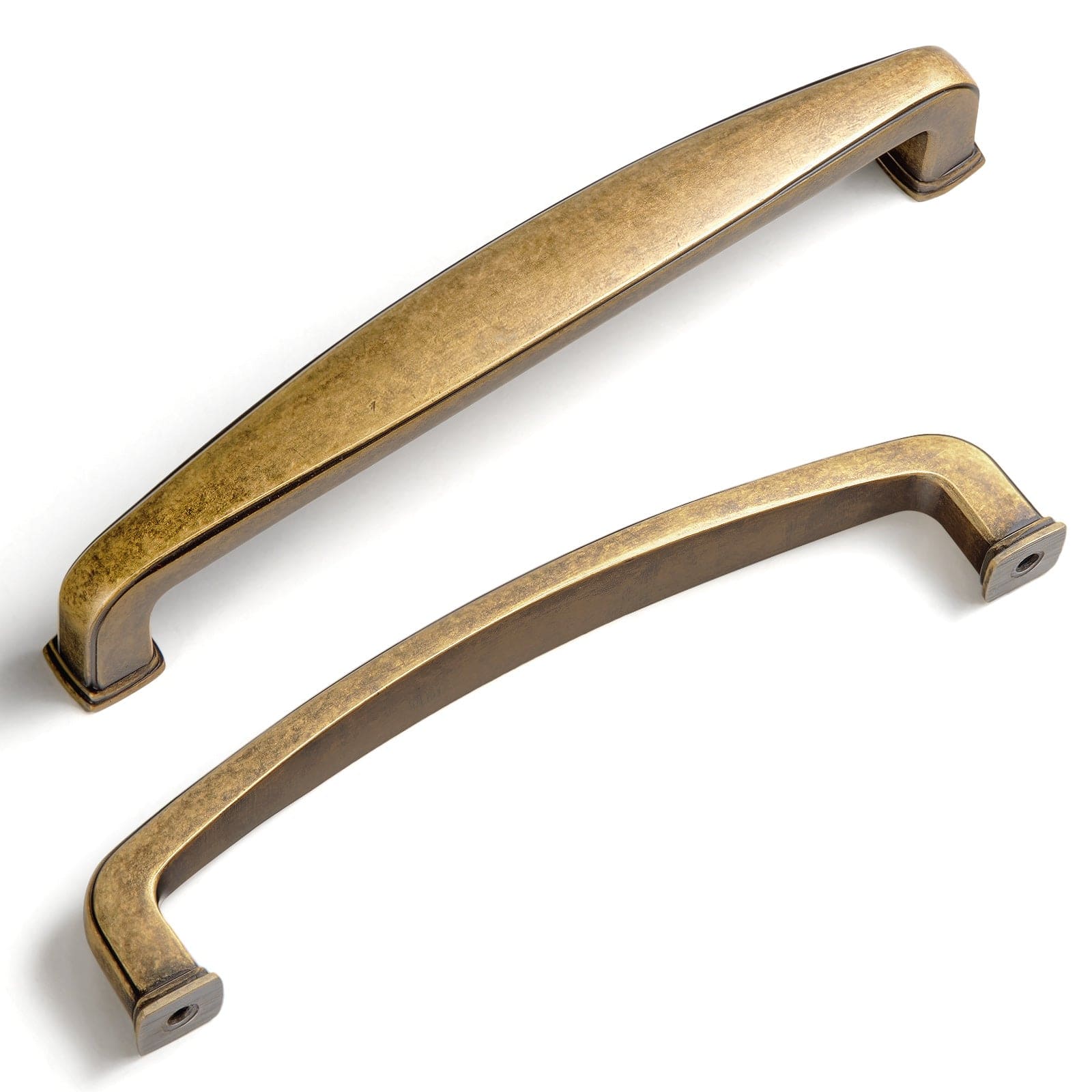Goo-Ki Retro Vintage Antique Brass Cabinet Pulls Dresser Knob 6 Pack